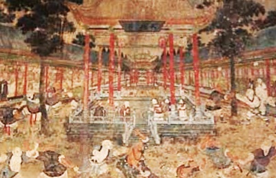 Freska šaolinského kláštera