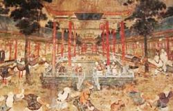 Freska šaolinského kláštera